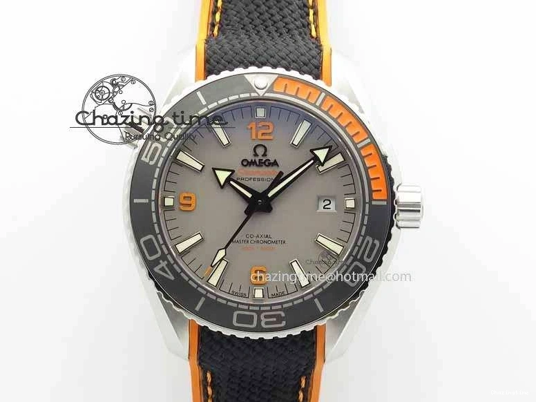 0313 UrbanStyle Planet Ocean 2016 43.5mm SS OM 1:1 Best Edition Gray Dial On Black Nylon Strap A 8168